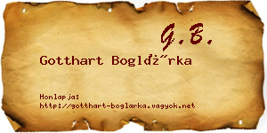 Gotthart Boglárka névjegykártya