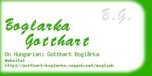 boglarka gotthart business card